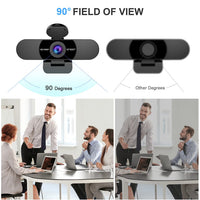 EMEET 1080P Webcam with Microphone, C960 Web Camera, 2 Mics, 90° FOV, USB Type - A & A - to - C Adapter, Plug&Play Computer Camera for Online Calling/Conferencing, Zoom/Teams/Facetime/YouTube, 2025 Version - 7DAY'S