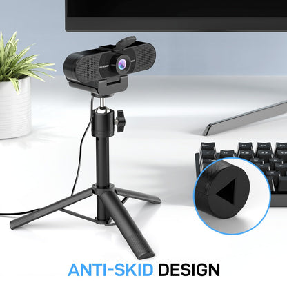 EMEET 1080P Webcam with Microphone, C960 Web Camera, 2 Mics, 90° FOV, USB Type - A & A - to - C Adapter, Plug&Play Computer Camera for Online Calling/Conferencing, Zoom/Teams/Facetime/YouTube, 2025 Version - 7DAY'S