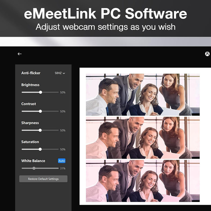EMEET 1080P Webcam with Microphone, C960 Web Camera, 2 Mics, 90° FOV, USB Type - A & A - to - C Adapter, Plug&Play Computer Camera for Online Calling/Conferencing, Zoom/Teams/Facetime/YouTube, 2025 Version - 7DAY'S