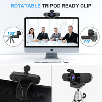 EMEET 1080P Webcam with Microphone, C960 Web Camera, 2 Mics, 90° FOV, USB Type - A & A - to - C Adapter, Plug&Play Computer Camera for Online Calling/Conferencing, Zoom/Teams/Facetime/YouTube, 2025 Version - 7DAY'S