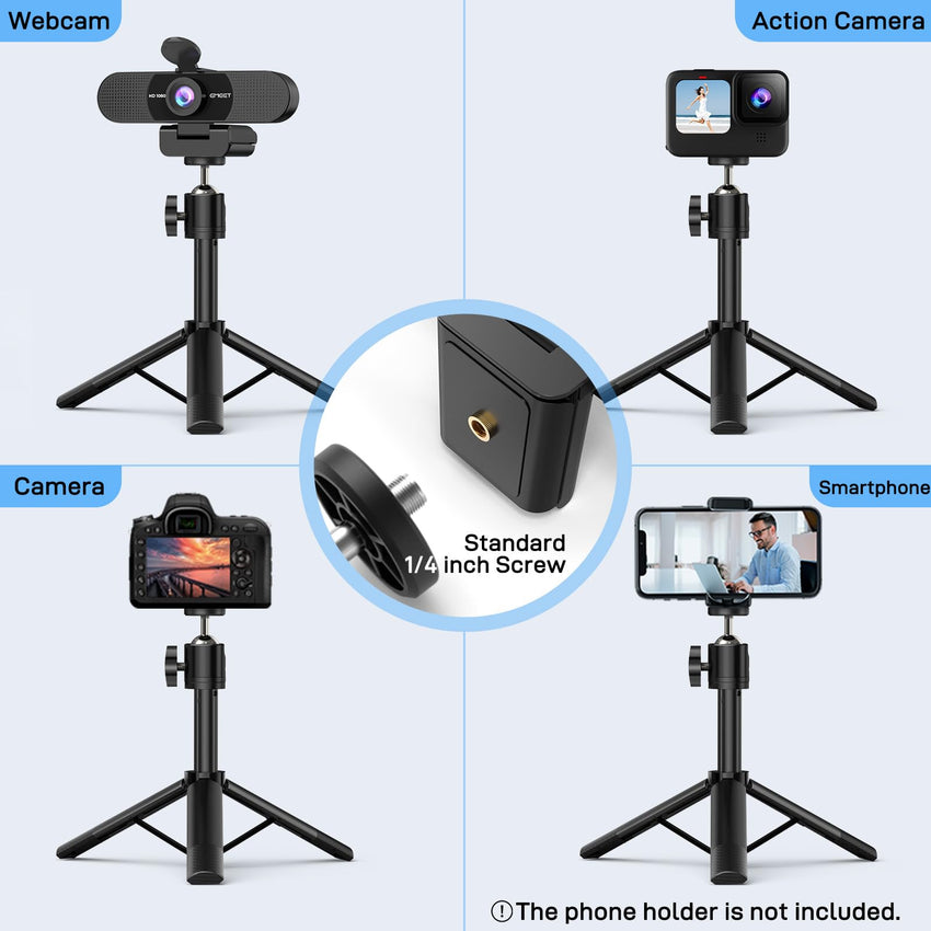 EMEET 1080P Webcam with Microphone, C960 Web Camera, 2 Mics, 90° FOV, USB Type - A & A - to - C Adapter, Plug&Play Computer Camera for Online Calling/Conferencing, Zoom/Teams/Facetime/YouTube, 2025 Version - 7DAY'S