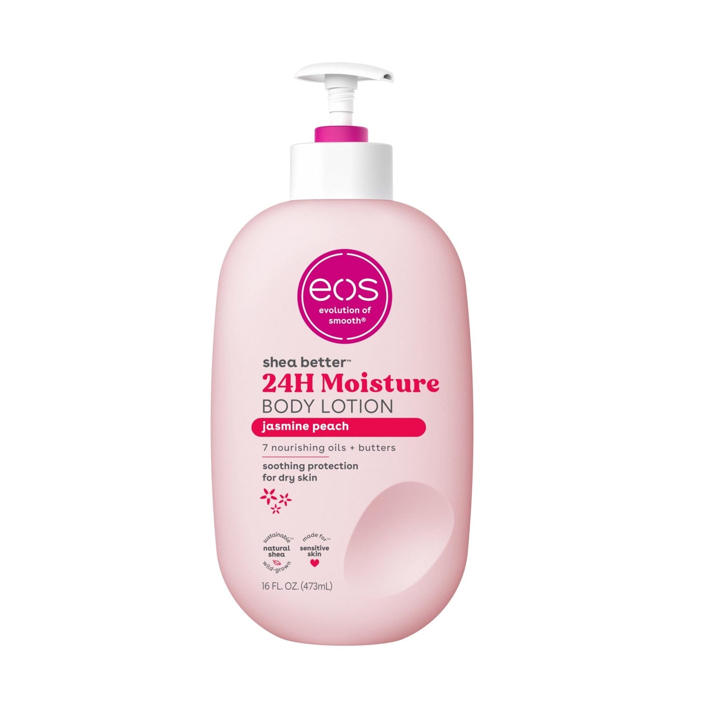 eos Shea Better Body Lotion Vanilla Cashmere, 24 - Hour Moisture Skin Care, Lightweight & Non - Greasy, Natural Shea, Vegan, Vanilla Body Lotion, 16 fl oz - 7DAY'S