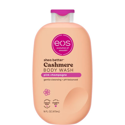eos Shea Better Cashmere Body Wash, Vanilla Cashmere, Moisturizing, pH Balanced Body Wash, Creamy Gel Formula, Paraben & Phthalate Free, Sensitive Skin, 16 fl oz - 7DAY'S
