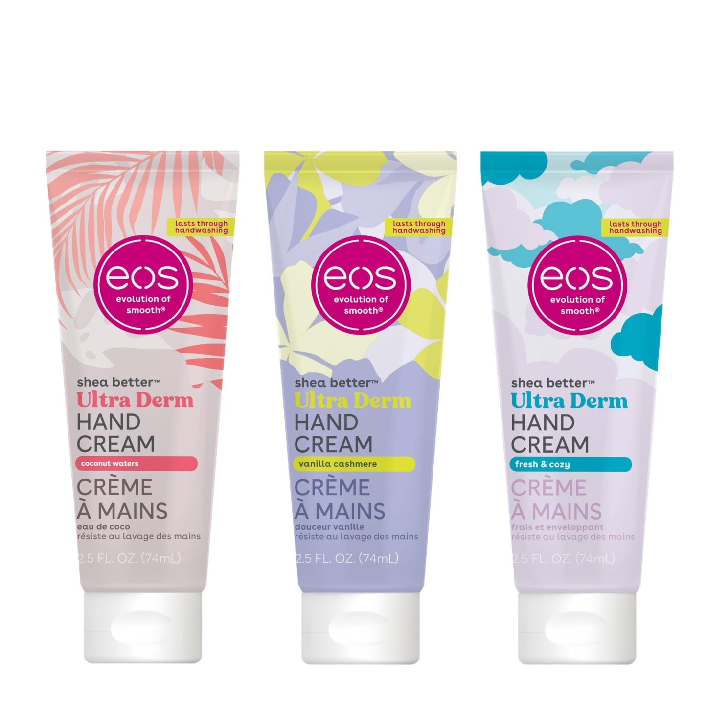 eos Shea Better Hand Cream - Vanilla Cashmere Hand Lotion | Instant Hydration + Lasting Protection | 2.5 oz - 7DAY'S