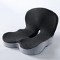 Ergonomic Lumbar Support Cushion with Memory Foam Core, Non - Slip Backrest for Bedding, Gaming & Driving, Ideal for Sedentary Use（Super Good qualiey） (Black) - 7DAY'S