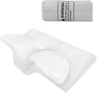 Ergonomic Memory Foam Neck Pillow, Comfortable Neck Support Cushion for Sleeping, Supportive Sleep Pillow（Super Good qualiey） (White) - 7DAY'S