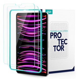 ESR 2 Pack Screen Protector for iPad Mini 7 (A17 Pro), iPad Mini 7th/6th Generation(8.3 inch, 2024/2021), Tempered Glass with Alignment Frame, Anti-Scratch, HD Clear, Apple Pencil Pro/USB-C Compatible