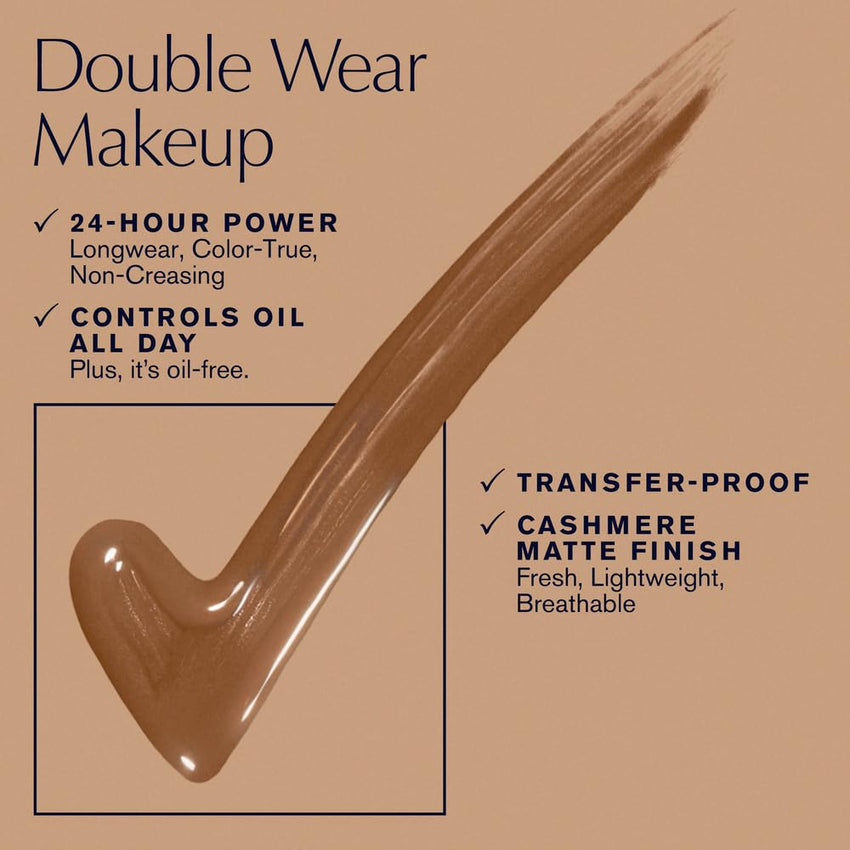 Estée Lauder Double Wear Stay - in - Place 24 - Hour Long - Wear Matte Foundation Makeup, 1 Fl Oz - 7DAY'S