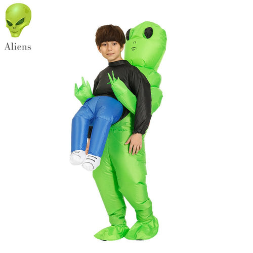 ET - Aliens Inflatable Costume Scary Monster Cosplay For Adult Kids Thanksgiving Christmas Party Festival Stage Children Clothing - 7DAY'S