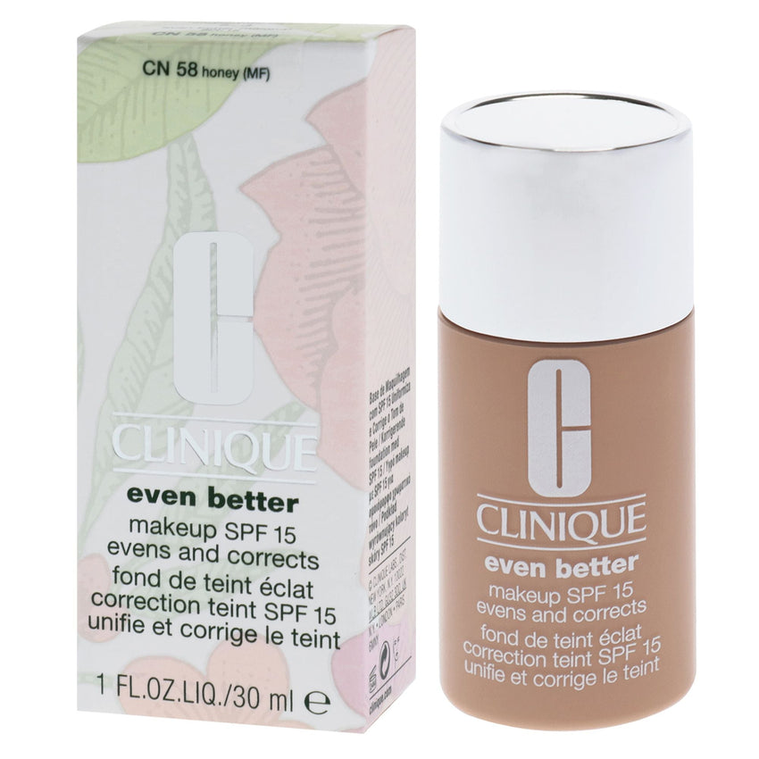 Even Better Makeup SPF 15 - CN 58 Honey (MF) - Dry To Combination Oily Skin by Clinique for Women - 1 oz Foundation - 7DAY'S