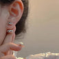 Exaggerate Big Water Drop Earrings For Women Gold Plated Metal Thick Teardrop Stud Earring French Style Top Quality Jewelry - 7DAY'S