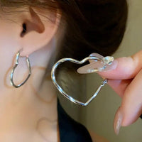 Exaggerate Big Water Drop Earrings For Women Gold Plated Metal Thick Teardrop Stud Earring French Style Top Quality Jewelry - 7DAY'S