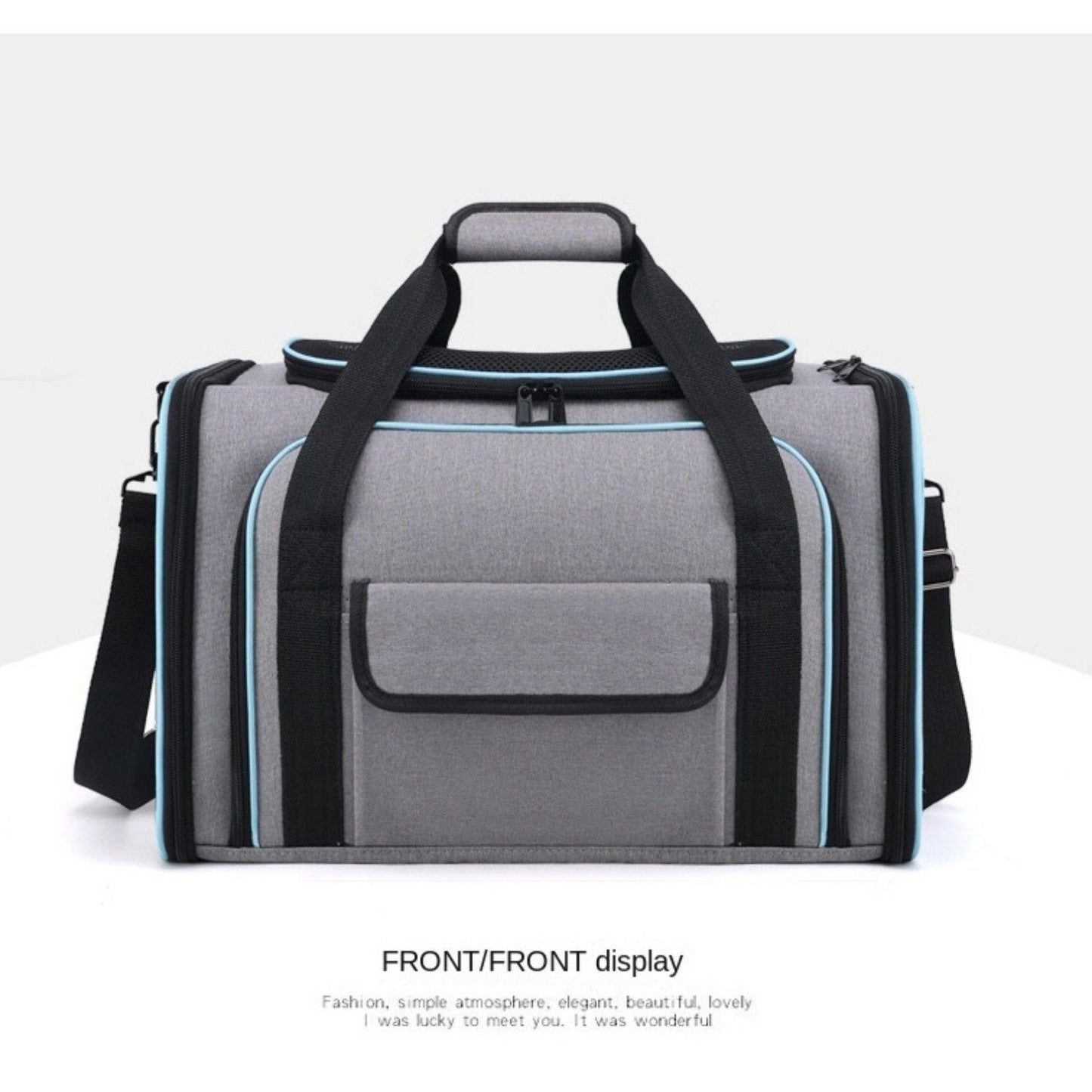 Expandable Pet Carrier Airline Approved Cat Dog Carrier Cat Collapsible Soft Carrier Bag with Removable Fleece Pad Pockets Breathable Mesh Adjustable Shoulder Strap Ban on Amazon sales - 7DAY'S