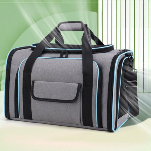 Expandable Pet Carrier Airline Approved Cat Dog Carrier Cat Collapsible Soft Carrier Bag with Removable Fleece Pad Pockets Breathable Mesh Adjustable Shoulder Strap Ban on Amazon sales - 7DAY'S