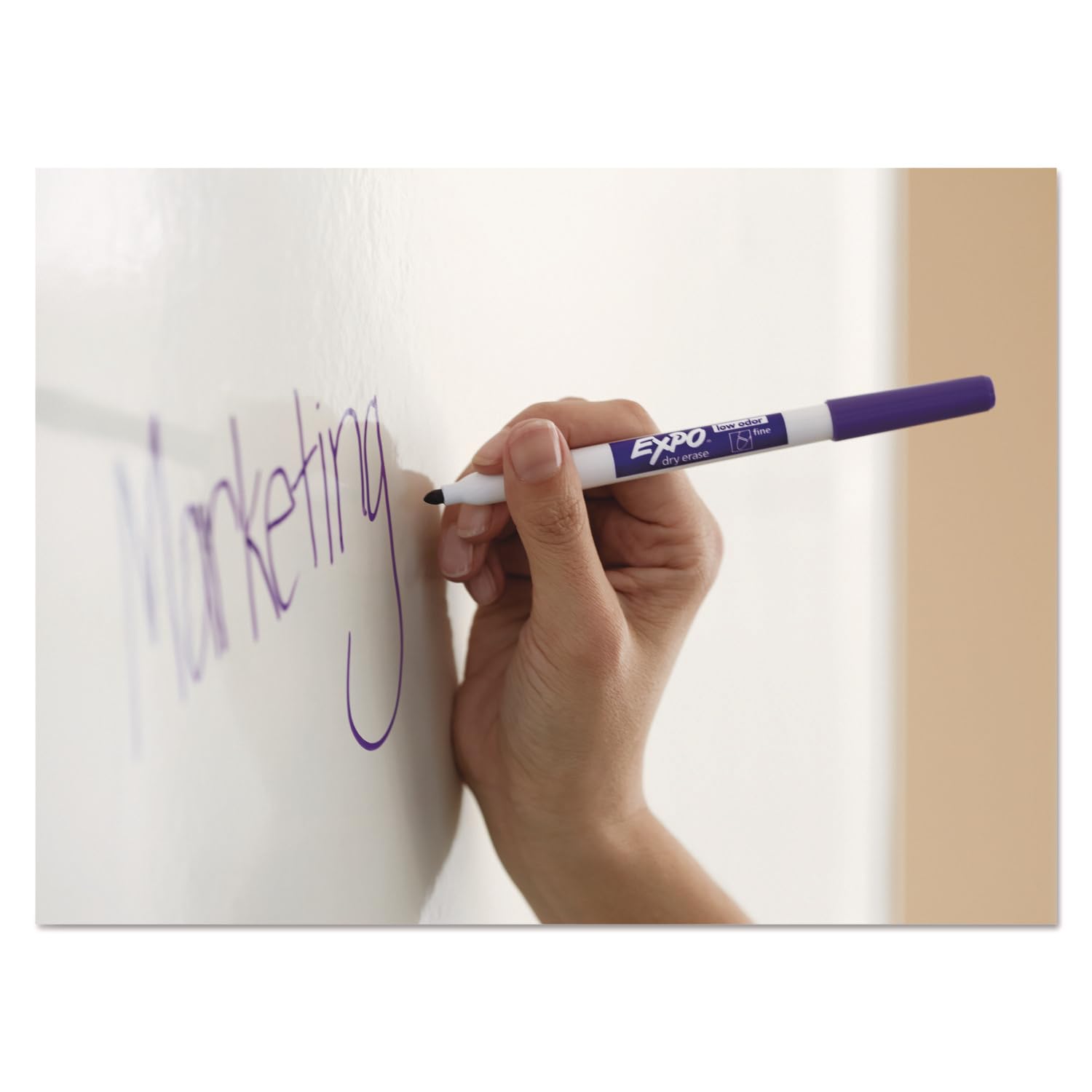 EXPO Dry Erase Markers, Low Odor Ink, Black, Fine Tip, 4 Count - Easily Erases, Vibrant Ink, Ideal for Classroom, Back to School Supplies, Teachers, Office, Whiteboard & Home - 7DAY'S