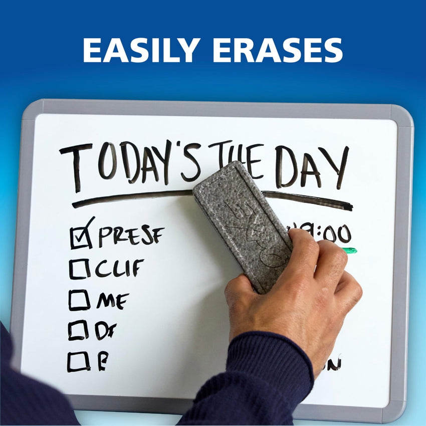 EXPO Dry Erase Markers, Low Odor Ink, Black, Fine Tip, 4 Count - Easily Erases, Vibrant Ink, Ideal for Classroom, Back to School Supplies, Teachers, Office, Whiteboard & Home - 7DAY'S