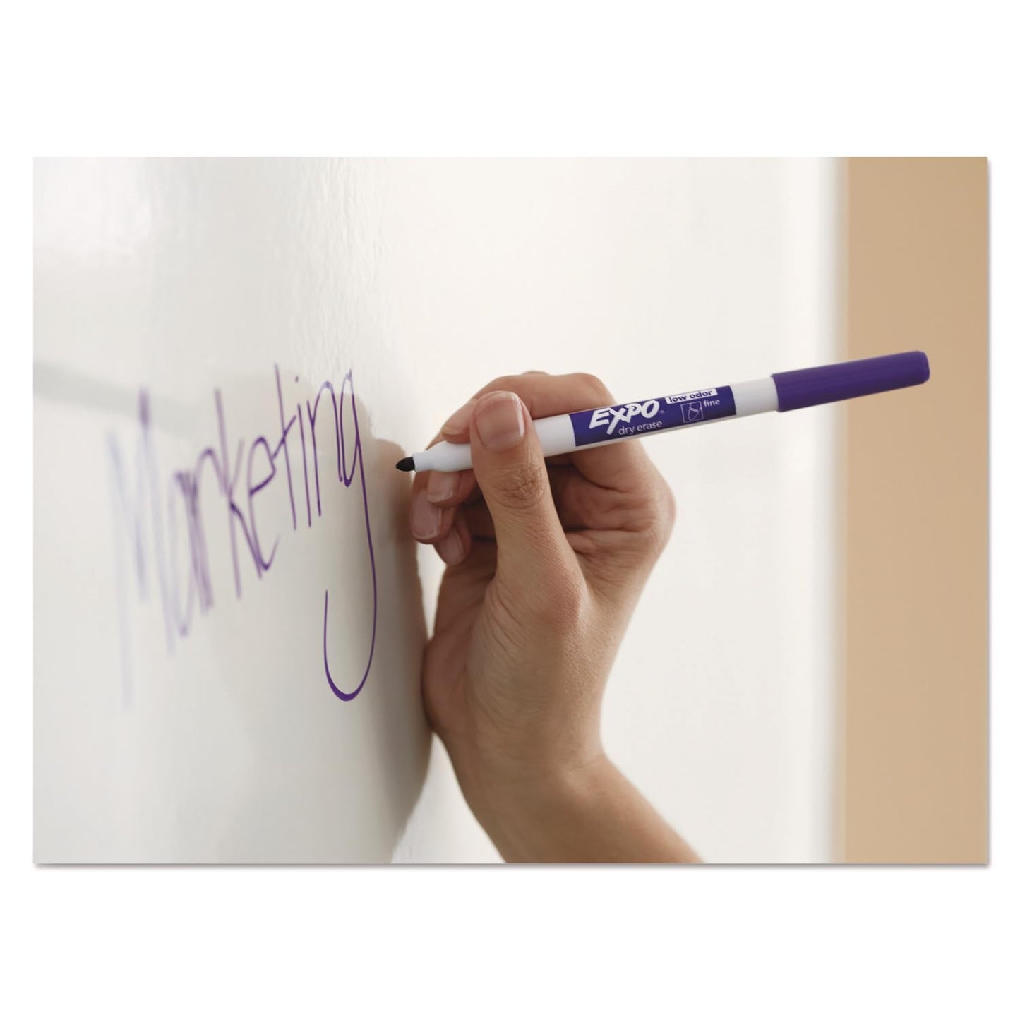 EXPO Dry Erase Markers, Low Odor Ink, Black, Fine Tip, 4 Count - Easily Erases, Vibrant Ink, Ideal for Classroom, Back to School Supplies, Teachers, Office, Whiteboard & Home - 7DAY'S