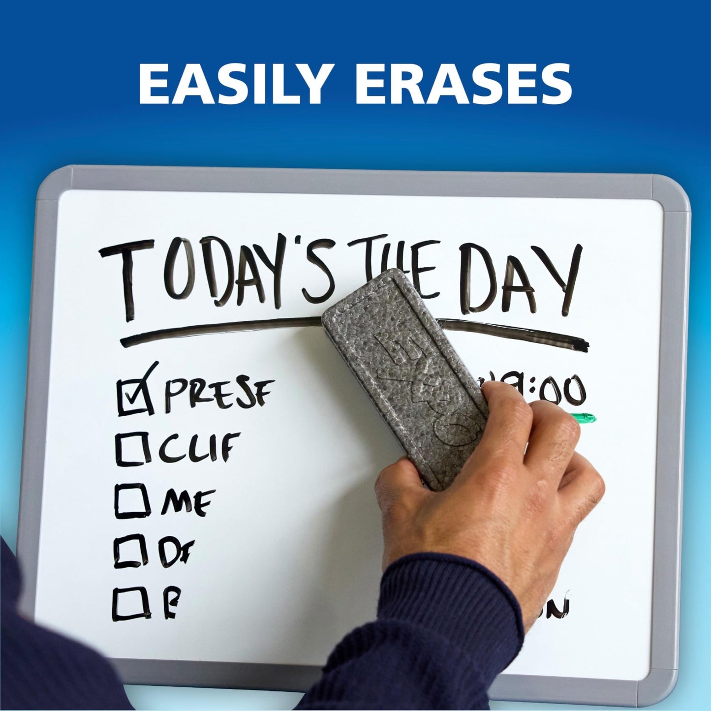 EXPO Dry Erase Markers, Low Odor Ink, Black, Fine Tip, 4 Count - Easily Erases, Vibrant Ink, Ideal for Classroom, Back to School Supplies, Teachers, Office, Whiteboard & Home - 7DAY'S