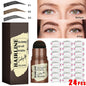 Eyebrow Stamp Stencil Kit, 24 Pc Eyebrow Shaping Stencils, Long - lasting Eyebrow Brow Definer, Perfect Make - up Reusable Kit - 7DAY'S