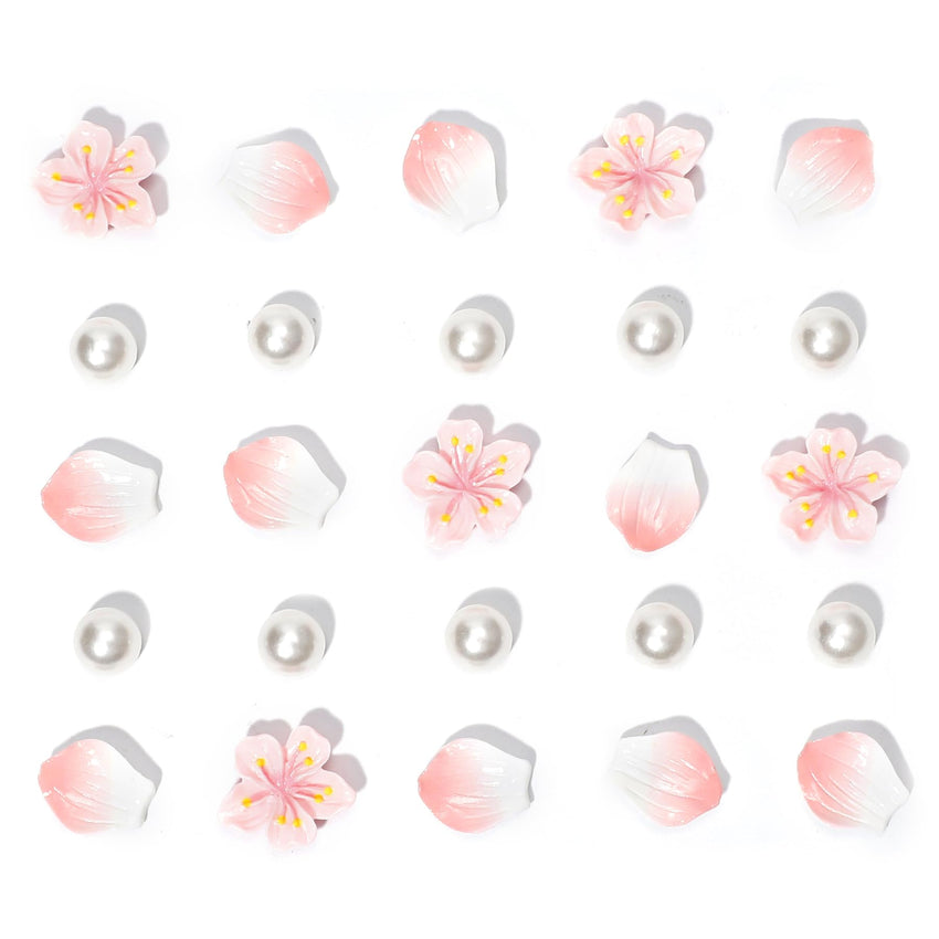 Fabric Cherry Shoe Charms for Girls, 20Pcs Cute PVC Charms for Clog Sandals, DIY Shoe Decoration Charms for Party Favor - 7DAY'S