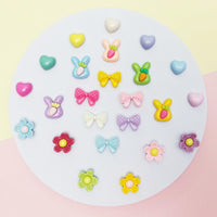 Fabric Cherry Shoe Charms for Girls, 20Pcs Cute PVC Charms for Clog Sandals, DIY Shoe Decoration Charms for Party Favor - 7DAY'S