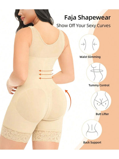 Fajas Colombianas Shapewear for Women Tummy Control Post Surgery Full Body Shaper Butt Lifter with Zipper Crotch,corset tops for women,fajas colombianas moldeadoras - 7DAY'S