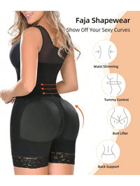 Fajas Colombianas Shapewear for Women Tummy Control Post Surgery Full Body Shaper Butt Lifter with Zipper Crotch,corset tops for women,fajas colombianas moldeadoras - 7DAY'S