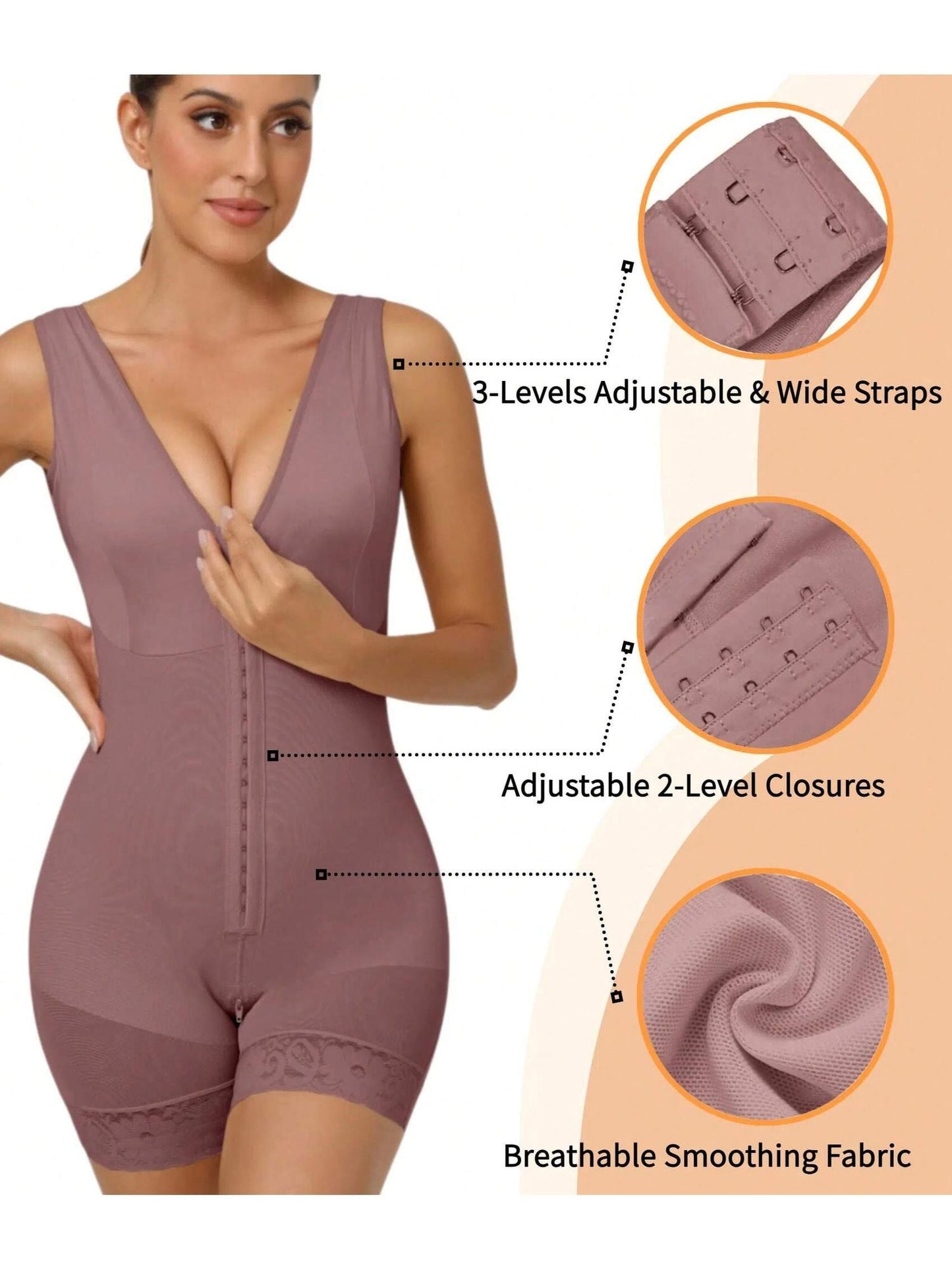 Fajas Colombianas Shapewear for Women Tummy Control Post Surgery Full Body Shaper Butt Lifter with Zipper Crotch,corset tops for women,fajas colombianas moldeadoras - 7DAY'S