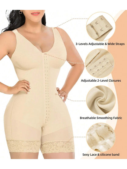 Fajas Colombianas Shapewear for Women Tummy Control Post Surgery Full Body Shaper Butt Lifter with Zipper Crotch,corset tops for women,fajas colombianas moldeadoras - 7DAY'S
