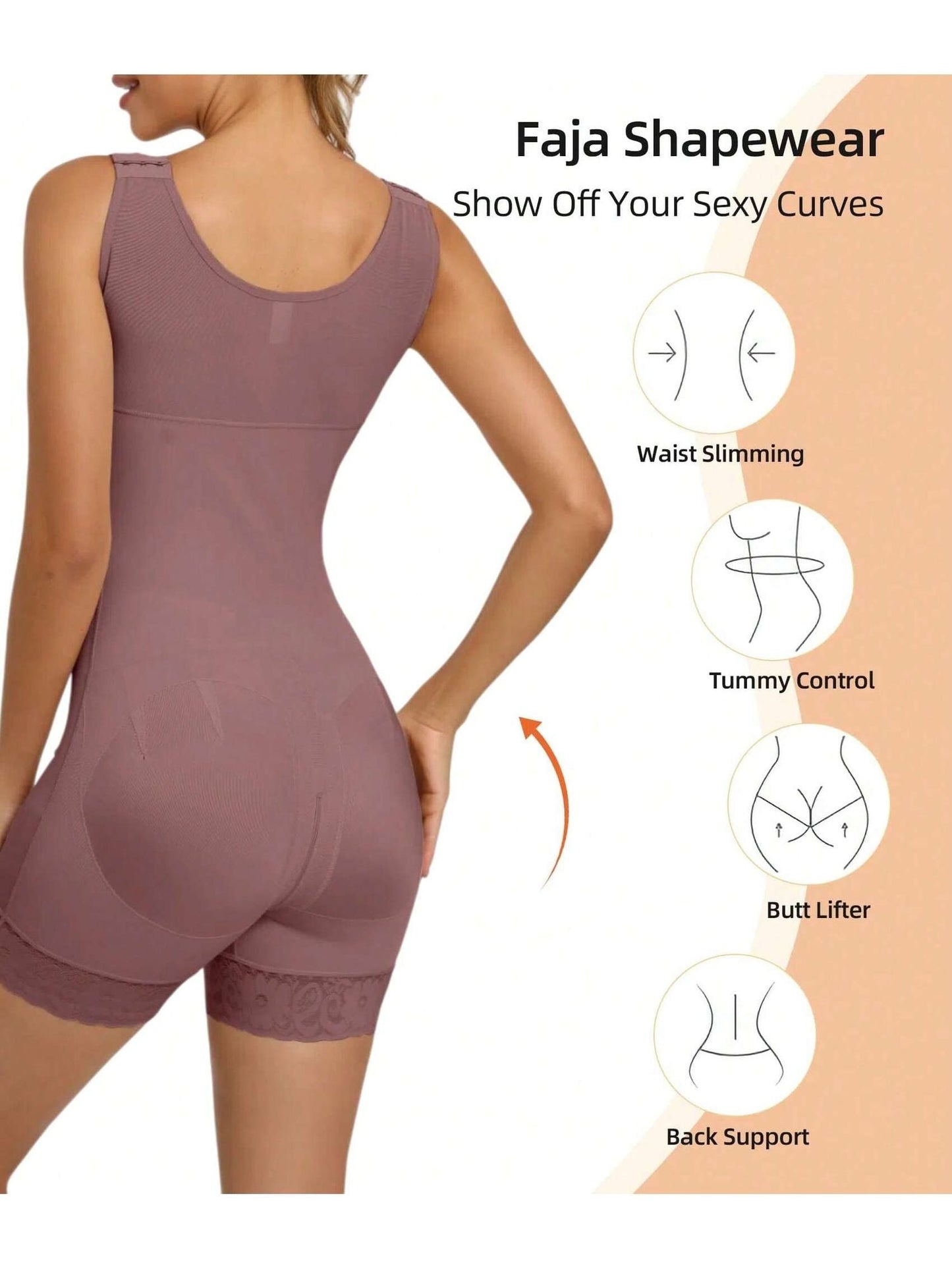 Fajas Colombianas Shapewear for Women Tummy Control Post Surgery Full Body Shaper Butt Lifter with Zipper Crotch,corset tops for women,fajas colombianas moldeadoras - 7DAY'S