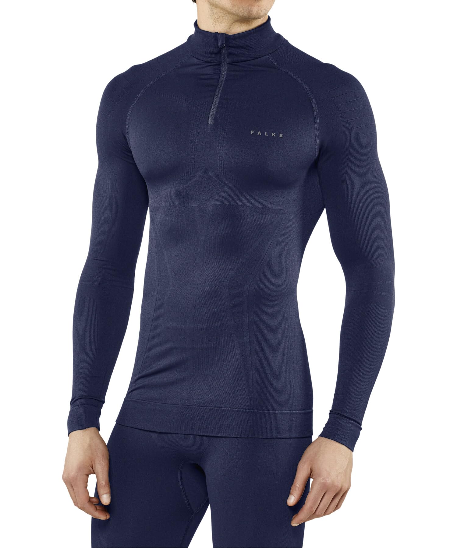 FALKE Men's Maximum Warm Zip Base Layer Top, 1 Piece - 7DAY'S