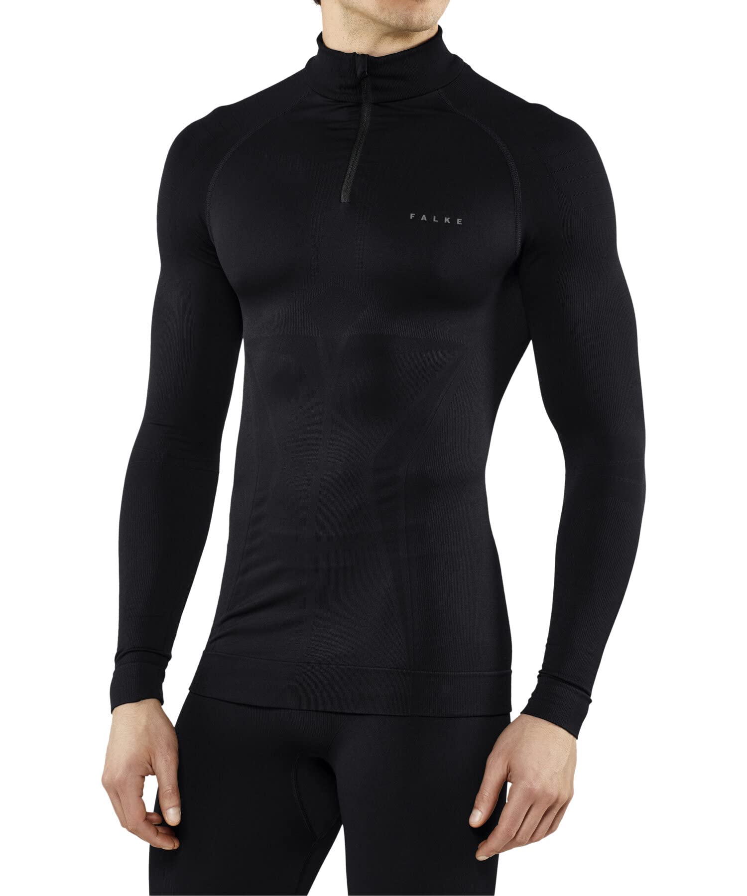 FALKE Men's Maximum Warm Zip Base Layer Top, 1 Piece - 7DAY'S