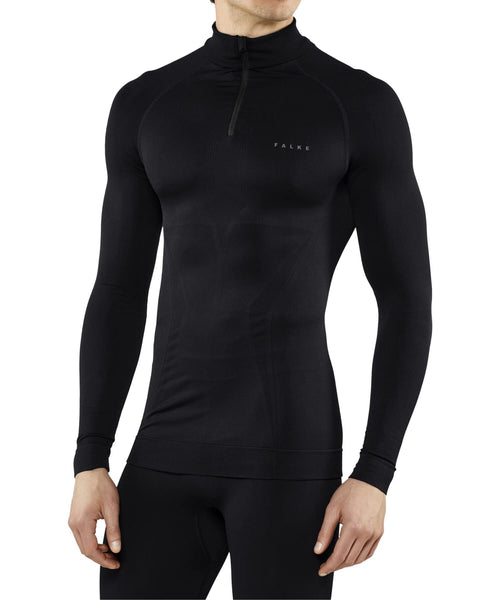 FALKE Men's Maximum Warm Zip Base Layer Top, 1 Piece - 7DAY'S
