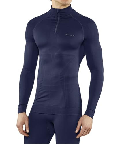 FALKE Men's Maximum Warm Zip Base Layer Top, 1 Piece - 7DAY'S