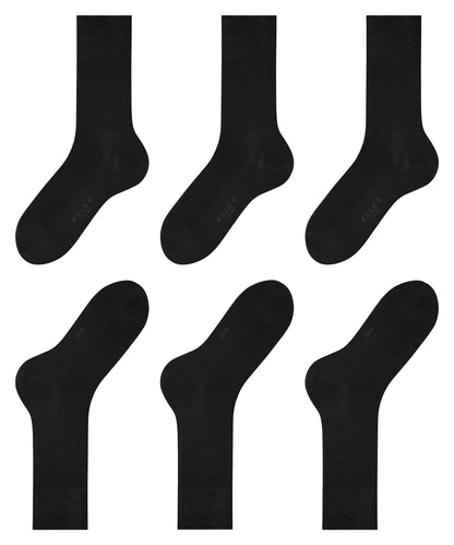 FALKE Men's Tiago Cotton Dress Socks, 3 Pairs - 7DAY'S