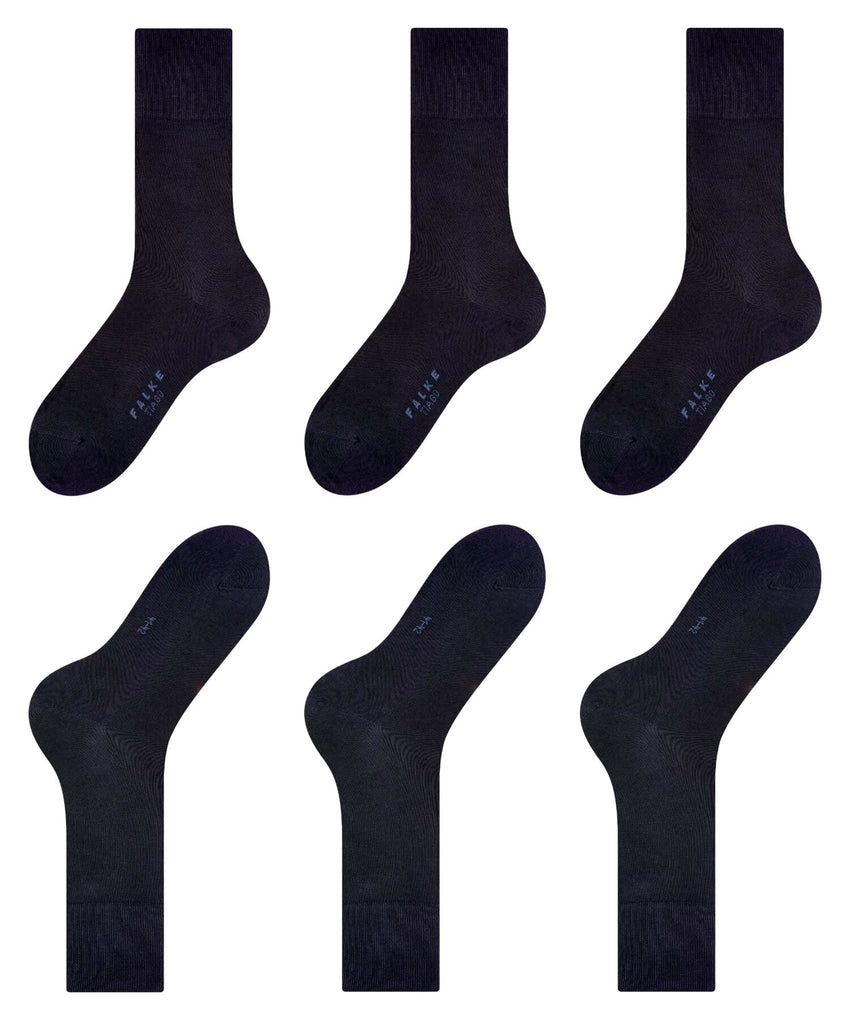FALKE Men's Tiago Cotton Dress Socks, 3 Pairs - 7DAY'S