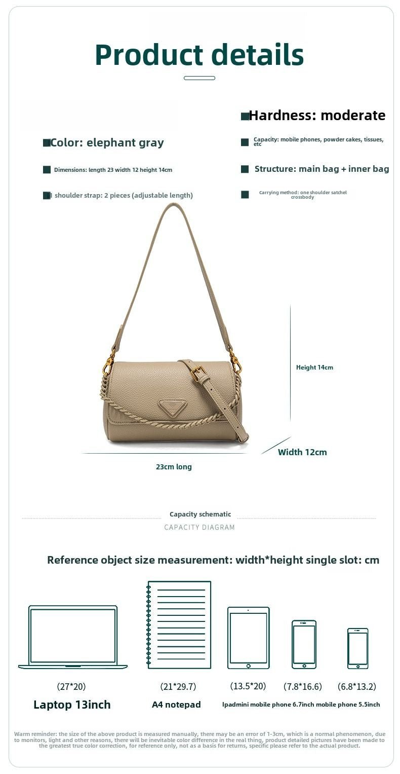 Fashion casual small square bag single shoulder crossbody bag - 7DAY'S