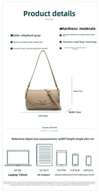 Fashion casual small square bag single shoulder crossbody bag - 7DAY'S