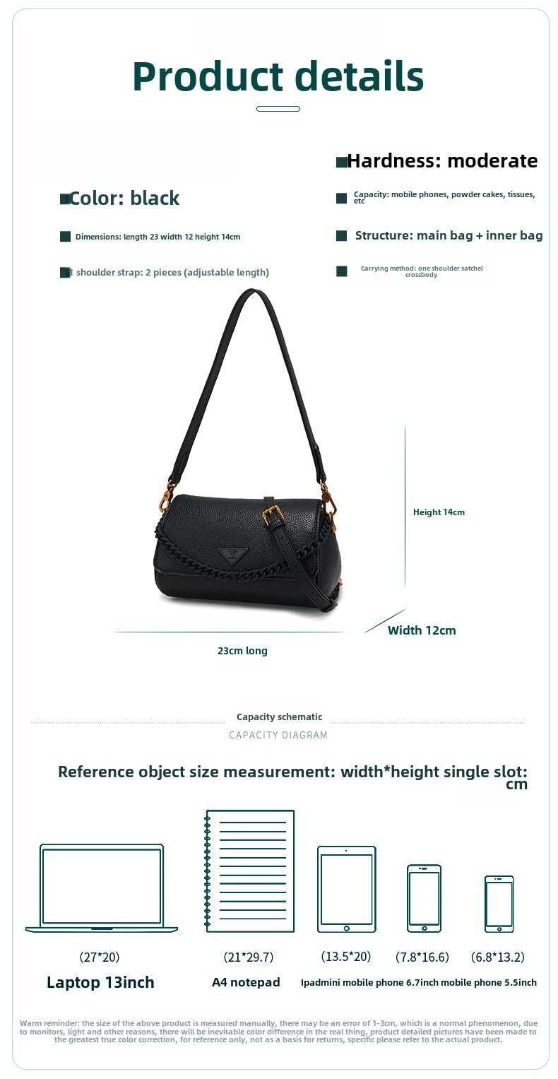 Fashion casual small square bag single shoulder crossbody bag - 7DAY'S