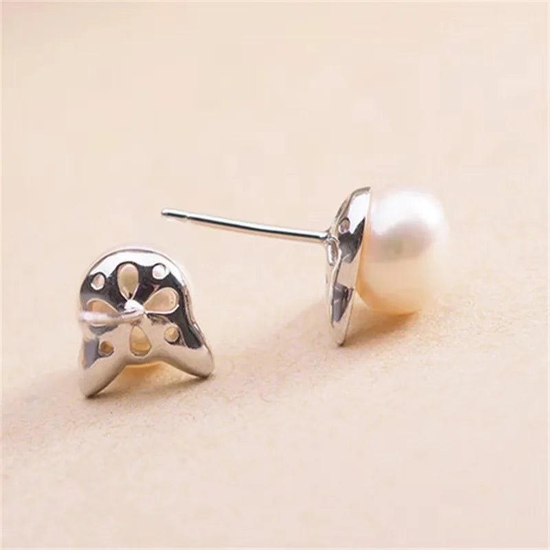 Fashion Earings Jewelry Silver Color Small Pearl Cat Stud Earrings for Women Girls Summer Daisy Flower Earring Pendientes - 7DAY'S