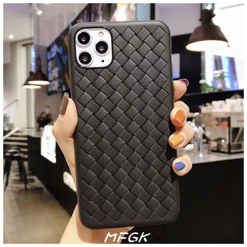Fashion Woven Pattern Cooling Phone Case Soft Silicone Case For ; iPhone 11/12 Pro Max - 7DAY'S