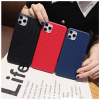 Fashion Woven Pattern Cooling Phone Case Soft Silicone Case For ; iPhone 11/12 Pro Max - 7DAY'S