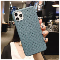 Fashion Woven Pattern Cooling Phone Case Soft Silicone Case For ; iPhone 11/12 Pro Max - 7DAY'S