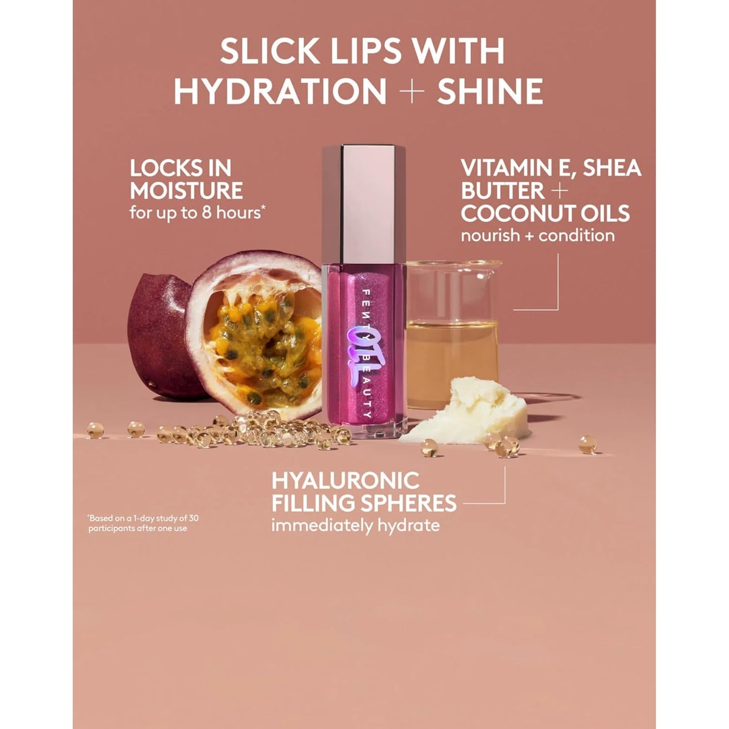 Fenty Beauty Gloss Bomb Luminizing Lip Oil N Gloss - 05 Frosted Bunz for Women - 0.3 oz Lip Gloss - 7DAY'S