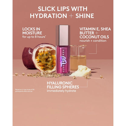 Fenty Beauty Gloss Bomb Luminizing Lip Oil N Gloss - 05 Frosted Bunz for Women - 0.3 oz Lip Gloss - 7DAY'S
