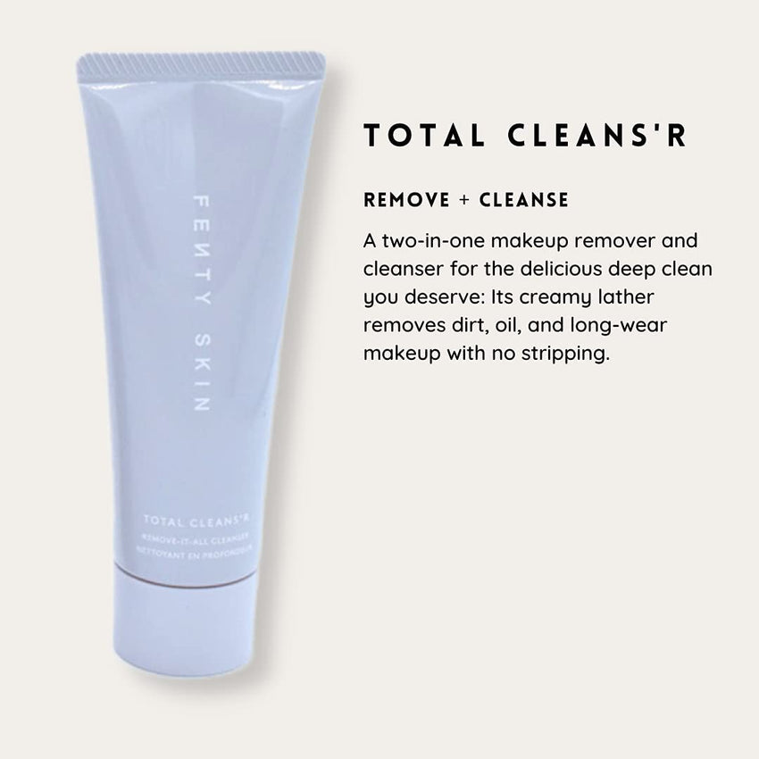 Fenty Skin Start'r Set: Total Cleans'r, Fat Water Toner Serum, Hydra Vizor Sunscreen - 7DAY'S