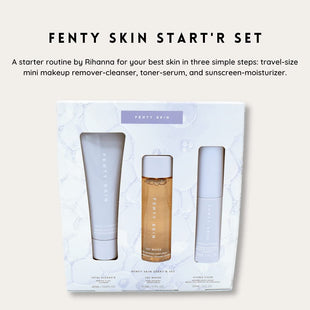 Fenty Skin Start'r Set: Total Cleans'r, Fat Water Toner Serum, Hydra Vizor Sunscreen - 7DAY'S