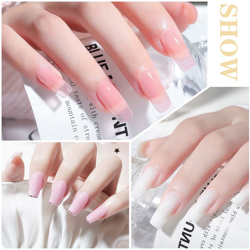 Fingernail Gel Polish Products Set Manicure Cuticle Pusher Tips Finger Extend Mold Glue Poly Nail Accessories Art Brush Tool Kit - 7DAY'S