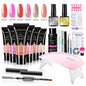 Fingernail Gel Polish Products Set Manicure Cuticle Pusher Tips Finger Extend Mold Glue Poly Nail Accessories Art Brush Tool Kit - 7DAY'S