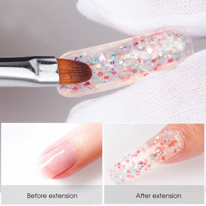 Fingernail Gel Polish Products Set Manicure Cuticle Pusher Tips Finger Extend Mold Glue Poly Nail Accessories Art Brush Tool Kit - 7DAY'S